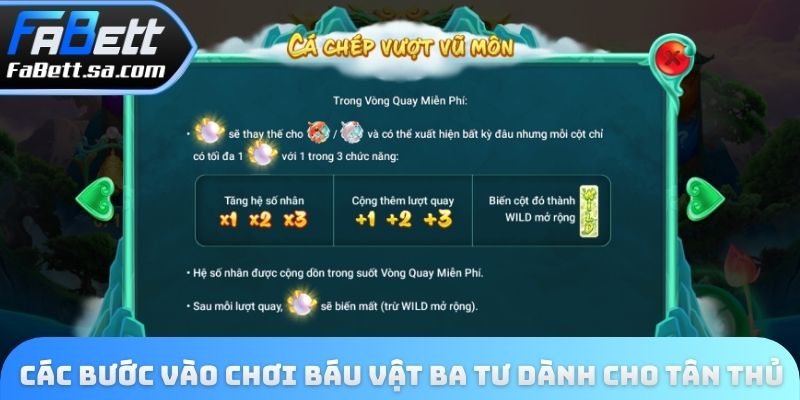 Các bước vào chơi báu vật Ba Tư dành cho tân thủ