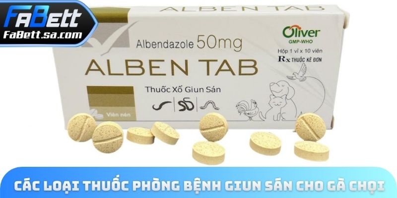 Các loại thuốc phòng bệnh giun sán cho gà chọi