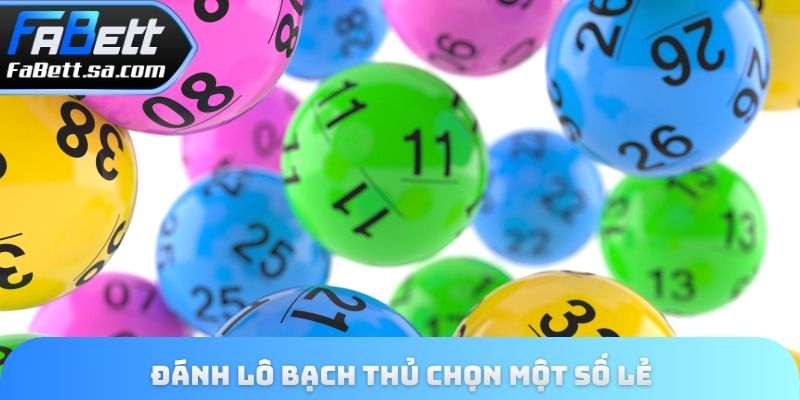 Đánh lô bạch thủ chọn một số lẻ