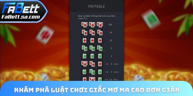 Khám phá luật chơi giấc mơ Ma Cao đơn giản