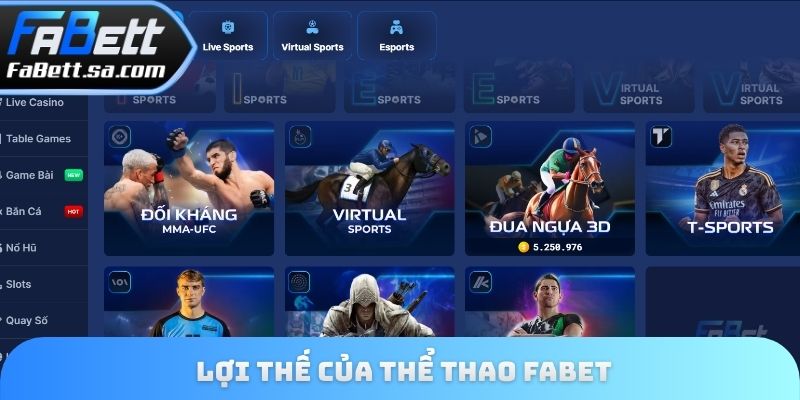 Lợi thế của thể thao Fabet